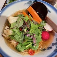 Rainbow vegan ramen  at Afuri in Tokyo