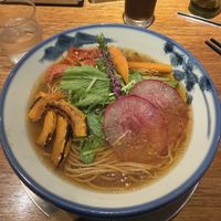 Rainbow ramen  at Afuri in Tokyo