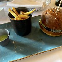 Giesserei Vegi Burger CHF 28.- & CHF 6.- for the french fries  at Giesserei Oerlikon in Zurich