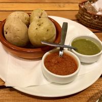 Papas arrugadas with dips   at 13% in Mallorca