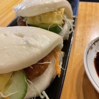 Vegan bao buns  at Dumpling'd in Te Aro