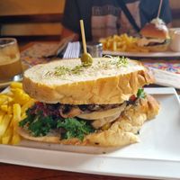 Mushrooms mix without cheese at Orígenes Café in Bogota