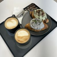 Croissants and coffees #Veganuary at Nuldam Space - 널담은공간 경복궁점 in Seoul