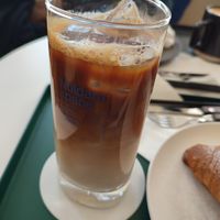 Cafe latte at Nuldam Space - 널담은공간 경복궁점 in Seoul