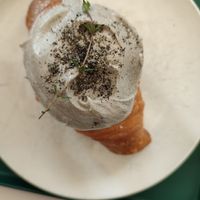 Black sesame croissant at Nuldam Space - 널담은공간 경복궁점 in Seoul
