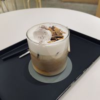 Almond latte   at Nuldam Space - 널담은공간 경복궁점 in Seoul