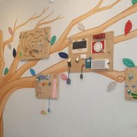 Wood toys at O Ninho Family Bar in Lagos