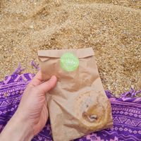 Vegan pastel de nata at O Ninho Café in Lagos