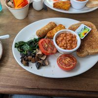 Vegan breakfast, comes with free tea or filter coffee. at The Family Tree in Matlock