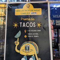 Toco promo they're running at V De Vegano  in Mexico City