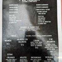 Menu 1 of 2, April 2023 at V De Vegano  in Mexico City