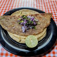 Taco bisteck (I think) at V De Vegano  in Mexico City