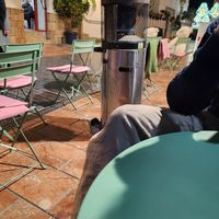 Outdoors seats at Puravita Vegan  in Estepona