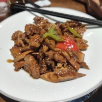 Vegan meat at Fu Hui Ci Yuan Vegetarian Restaurant in Beijing