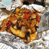 Mushrooms at Fu Hui Ci Yuan Vegetarian Restaurant in Beijing