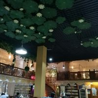 Inside the restaurant. Nov 3, 2016 at Fu Hui Ci Yuan Vegetarian Restaurant in Beijing