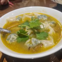 Mustard Dumplings Soup at Fu Hui Ci Yuan Vegetarian Restaurant in Beijing
