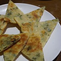 Chinese toon pancake. at Fu Hui Ci Yuan Vegetarian Restaurant in Beijing