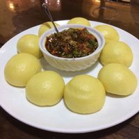 Steamed buns at Fu Hui Ci Yuan Vegetarian Restaurant in Beijing