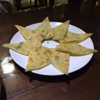 Toon pancake at Fu Hui Ci Yuan Vegetarian Restaurant in Beijing