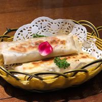 Spring rolls at Fu Hui Ci Yuan Vegetarian Restaurant in Beijing