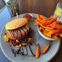 Veganer Burger at Twist Hoch2 in Donaueschingen