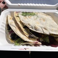 Tandoori mushroom flatbread   at Seasalt Cafe and Deli in Cobh