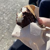 Dark chocolate “bounty” bar  at Seasalt Cafe and Deli in Cobh