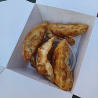 Dumplings at Vegan House in Pudsey