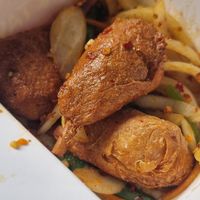 Salt and pepper drumsticks at Vegan House in Pudsey