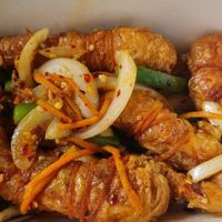 Salt and pepper prawns at Vegan House in Pudsey