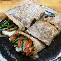 vegan 'danbing' stuffed with veggies at Amagi Queen - 天城女王 in Hualien