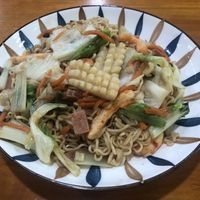 Vegan seafood instant noodles  at Amagi Queen - 天城女王 in Hualien