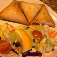 Samosas starter  at Cafe Spice in Newcastle Upon Tyne