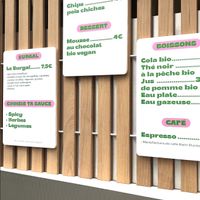 Menus at Burgal - Pop-up in Paris