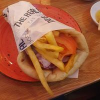 SOUVLAKI WRAPS - Jackfruit Gyros with vegan aoili #Veganuary at The Real Greek in Manchester