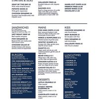 The new menu as The Schooner is now called Fog on The Tyne. at Fog on The Tyne in Gateshead