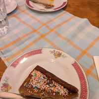 Casave coconut cake and passion mango cheesecake at The Old Soul in Amsterdam