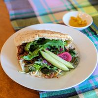 Vegan Batjaw Jack Pita Sandwich at The Old Soul in Amsterdam