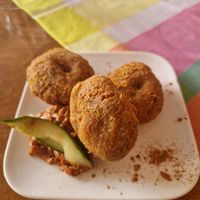 Caribbean dumplings at The Old Soul in Amsterdam