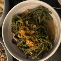 Spicy long beans (roti to the top left)  at The Old Soul in Amsterdam