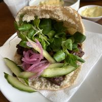 Sandwich tempeh: quite good. There is plenty of tempeh in the sandwich. at The Old Soul in Amsterdam