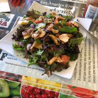 Fatoush salad. Mmmm...so good, so big.  at Kareem's in Anaheim