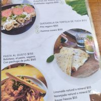 Menu as of 24th October 2024 at La Tradición in Palenque
