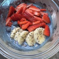 Spirulina smoothie bowl   at HavenHouse in Safety Harbor