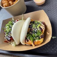 Cauliflower bites, tofu bao & aubergine bao  at Little Bao Boy in Leeds
