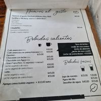 Menu at Hierba Santa in Tuxtla Gutierrez