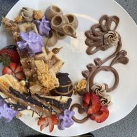 Biscoff waffles   at The Cardamom Pod in Southport
