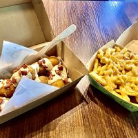 SB Popcorn Chicken with Shoestring Fries & Mac and Cheese Croquettes   at Soul Burger in Parramatta
