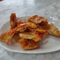 Fired wan tan at Coo Sweet Bun  够甜满 in Penang